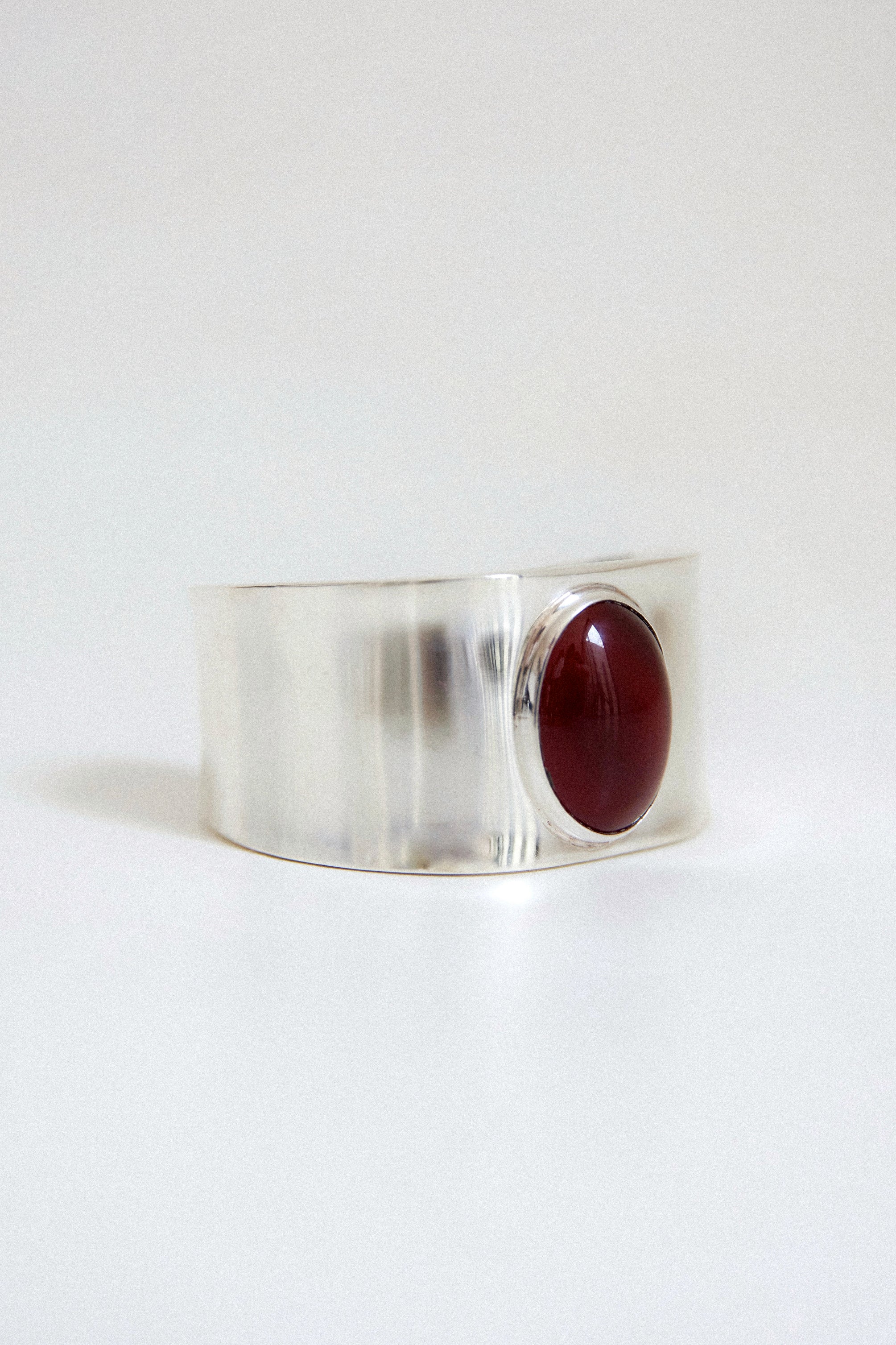 Carnelian Sterling Silver Cuff